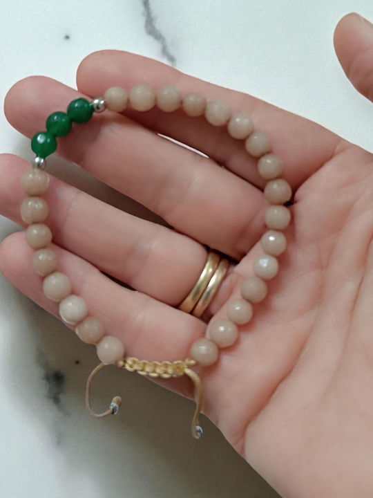 The Art of Beading Ανδρικό Βραχιόλι Μακραμέ από Ατσάλι