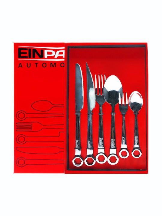 Einparts Cutlery Set Silver 6pcs