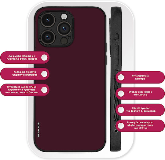Калъф Sonique Colorbloc Series Oppo Reno12 Pro 5g Бордо