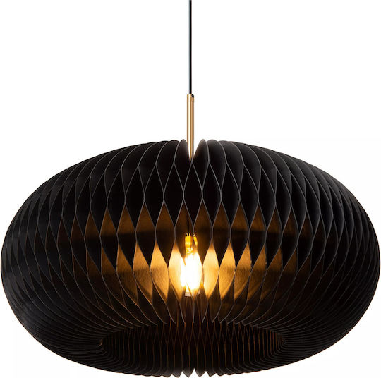 Lucide Lightning Hängelampe Schwarz 52x52x180cm.