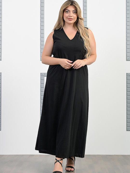 Sommer Maxi Kleid Schwarz
