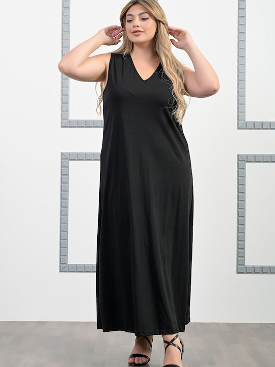 Sommer Maxi Kleid Schwarz