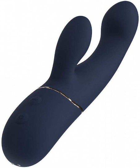 Dream Toys Goddess Collection Doppelter Vibrator mit Fernbedienung 3.4cm Blau