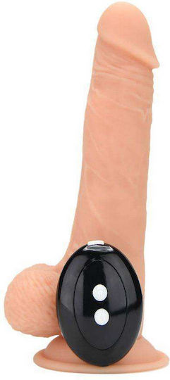 Loving Joy Realistic Vibrator cu Telecomandă 21cm Flesh
