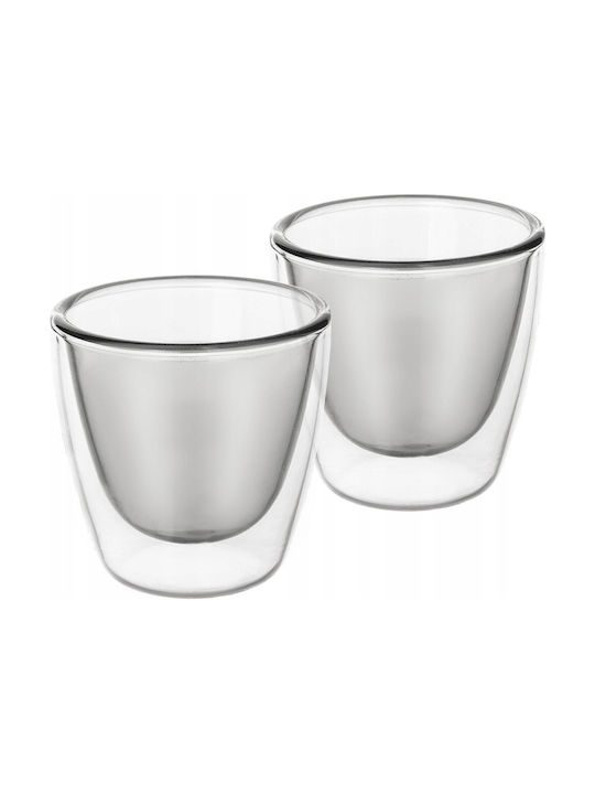 Orion Mug Plastic Transparent 90ml 2pcs