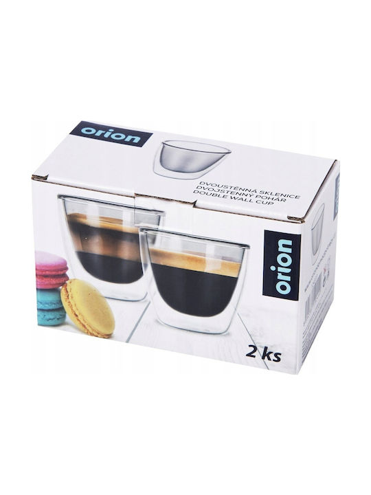 Orion Mug Plastic Transparent 90ml 2pcs