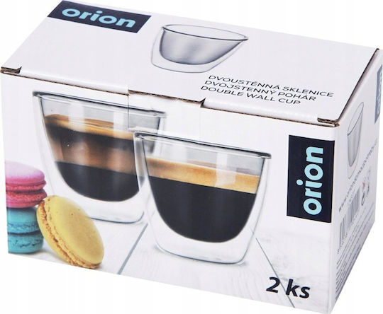 Orion Becher Kunststoff Transparent 90ml 2Stück