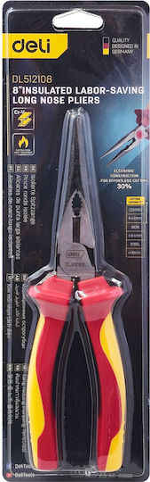 Deli Cutting Plier Straight Electrician Length 200mm