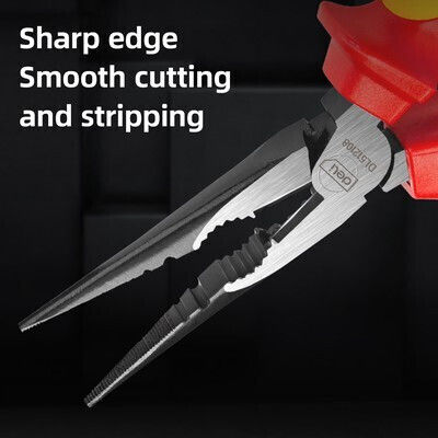 Deli Cutting Plier Straight Electrician Length 200mm