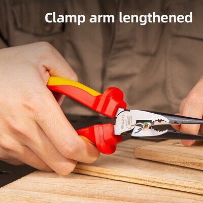 Deli Cutting Plier Straight Electrician Length 200mm