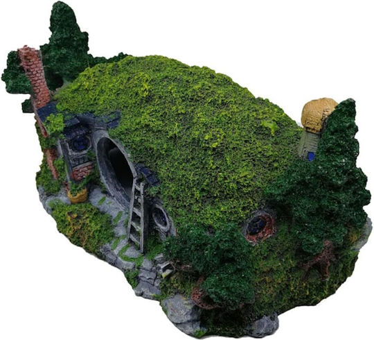 Epigasos Aquarium Decoration Hobbit House 17x10.5x9.5cm