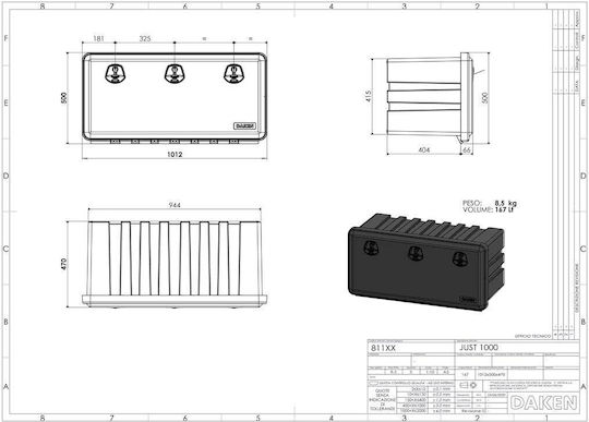 Daken Tool Case Plastic