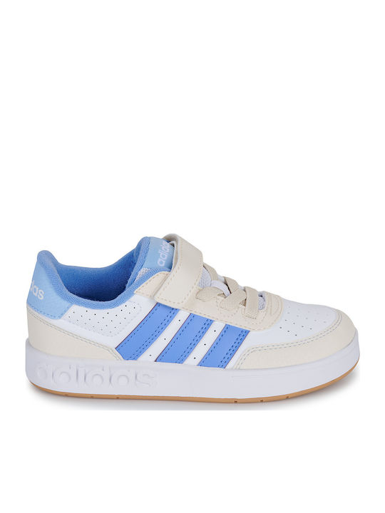 BREAKBASE Kids Sneakers with Scratch White