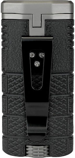Xikar Tactical Αντιανεμικός Αναπτήρας Φλόγας Τύπου Jet σε Μαύρο χρώμα