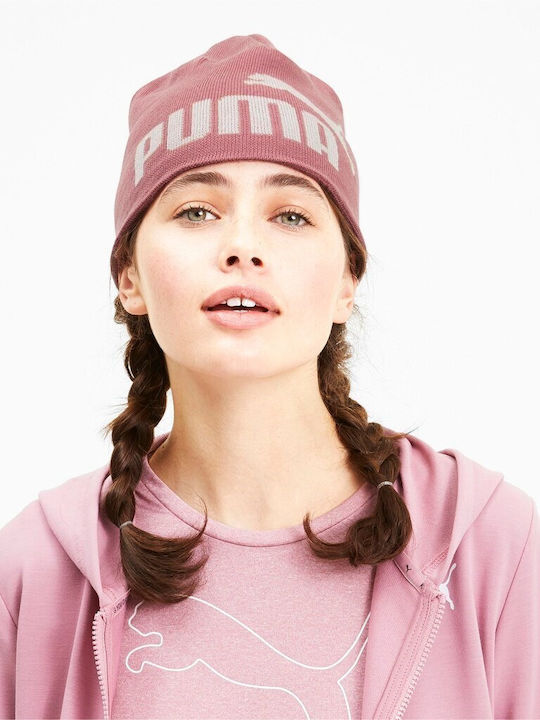 Beanie Γυναικείος Σκούφος Πλεκτός σε Ροζ χρώμα