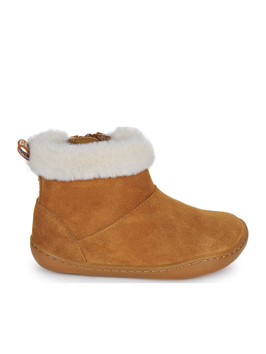 Path Ry Suede Kinderstiefeletten mit Reißverschluss Braun