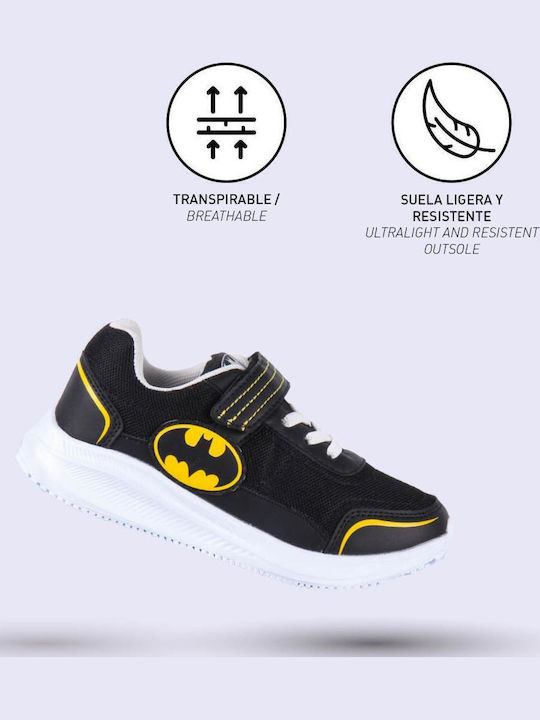 Batmanbatman Kinder Sneaker mit Bügel- und Schleifenverschluss Schwarz