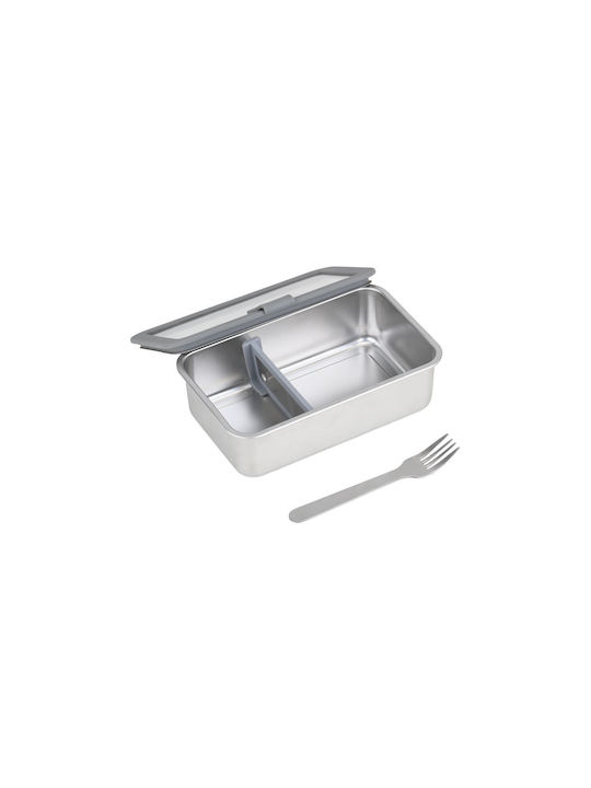 Estia Click&Seal Δοχείο Φαγητού Inox Ασημί 1.05lt