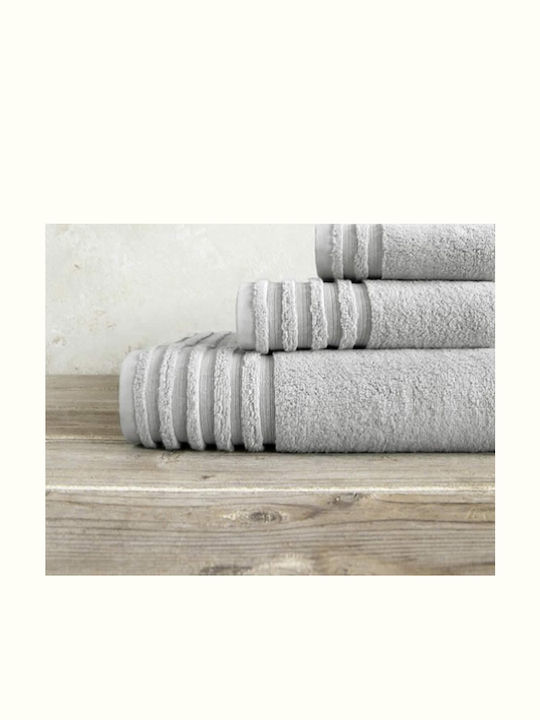 Nima Πετσέτα Σώματος Vista 90x150εκ. Fog Gray Βάρους 700gr/m²