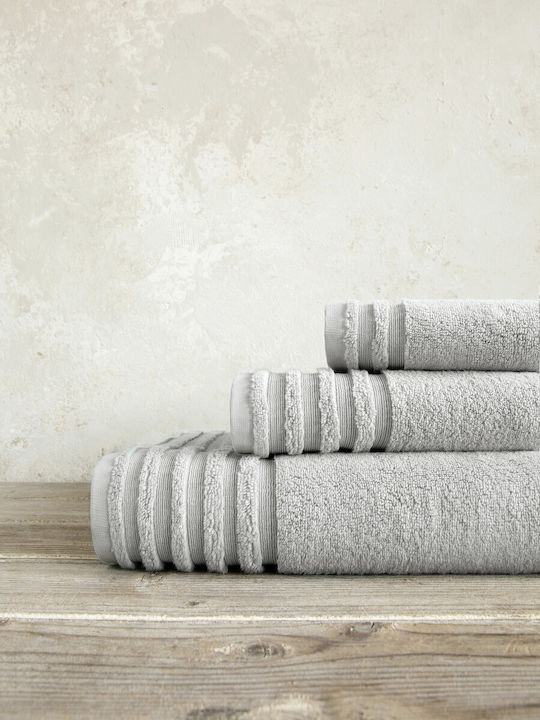 Nima Πετσέτα Σώματος Vista 90x150εκ. Fog Gray Βάρους 700gr/m²