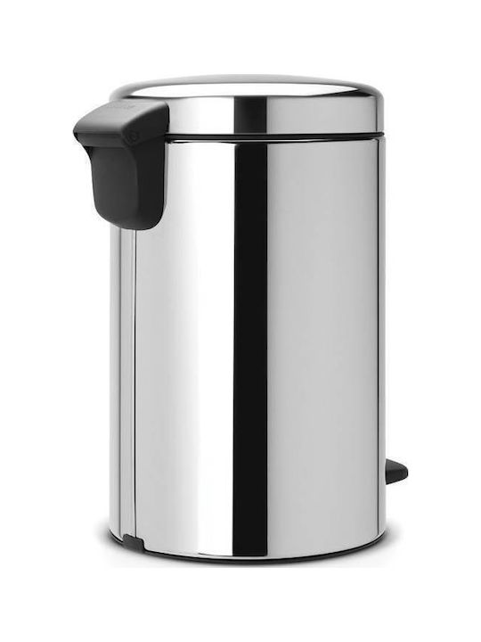 Brabantia Icon Inox Καλαθάκι Μπάνιου Soft Close 3lt Ασημί