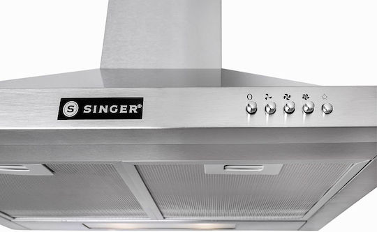 Singer Pyramid 901C 21 Απορροφητήρας Καμινάδα 90cm Inox