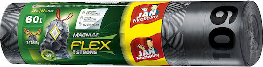 Jan Niezbędny Trash Bags Capacity 60lt with Handles 10pcs Black