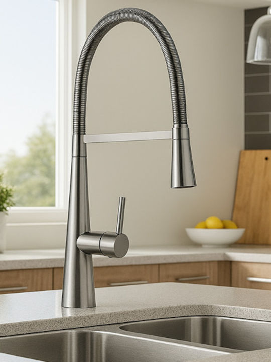 Crolla Masterchef art. 598 Σπαστή Πάγκου με Σπιράλ Chrome