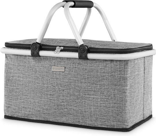 Zagatto Coș Echipament Pentru Picnic 27lt 42x42cm Gri
