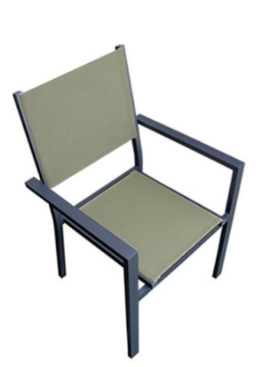 Madison Dining Room Set for Small Outdoor Spaces 3 Pieces Anthracite