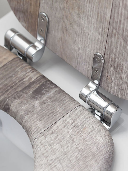 TIGER Toilettenbrille Soft-Close Kunststoff Braun