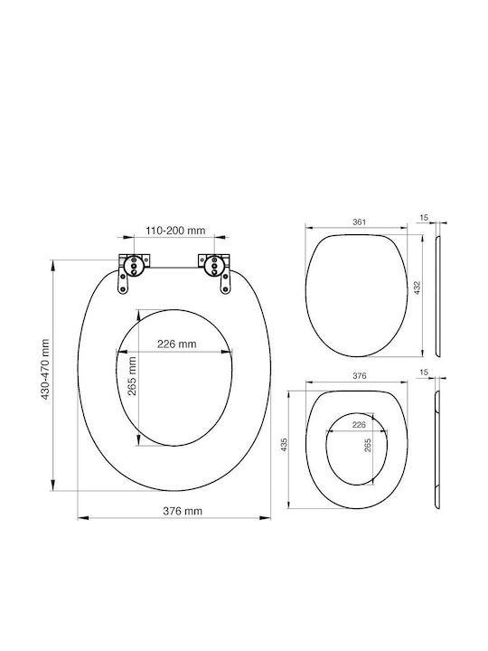 TIGER Toilettenbrille Soft-Close Kunststoff Braun