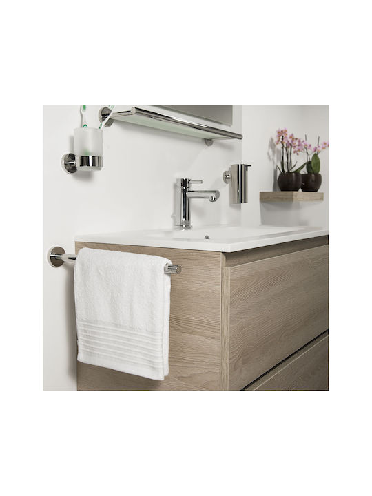 TIGER Double Wall-Mounted Bathroom Rail ​35x5cm Inox Silver