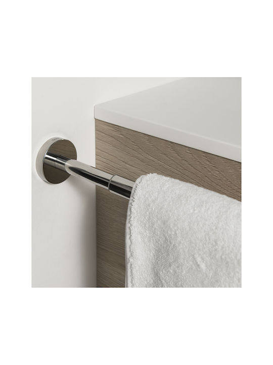 TIGER Double Wall-Mounted Bathroom Rail ​35x5cm Inox Silver