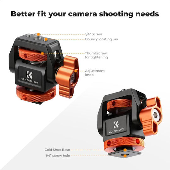 K&f Concept Ms42 Camera Monitor Mount Hot Shoe Adapter Kf31.133