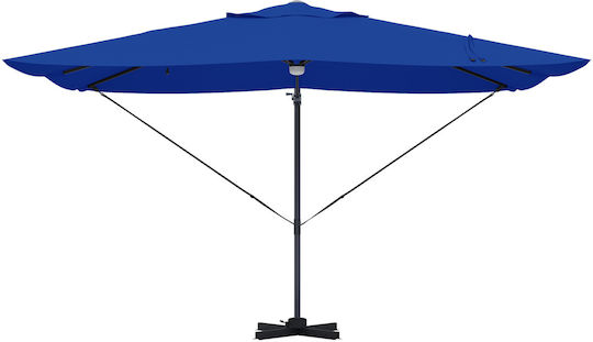 Hängender Rundschreiben Aluminium Gartenschirm Blau F2.5xH2.65m