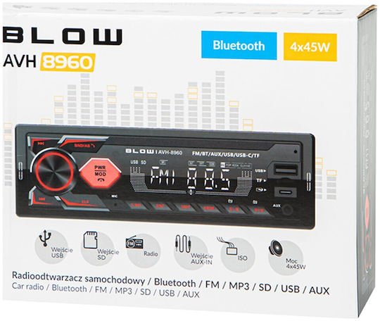 Blow Car Radio 1 DIN Bluetooth USB