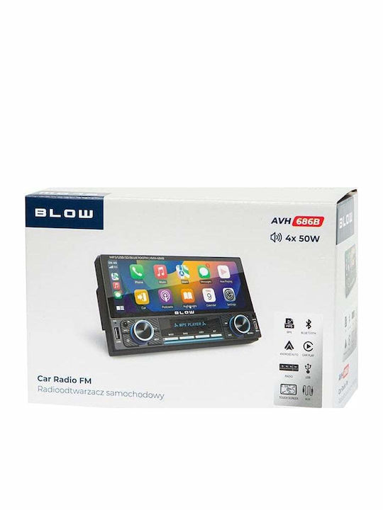 Blow Car Audio System 2 DIN Bluetooth USB Wi-Fi GPS Apple CarPlay Android Auto with 7 Inch Touch Screen