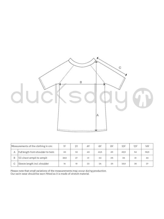 Ducksday Costum de baie pentru copii Rashguard Roz