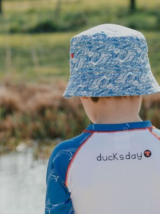 Ducksday Παιδικό Μαγιό Μπλούζα με Μακρύ Μανίκι Λευκή