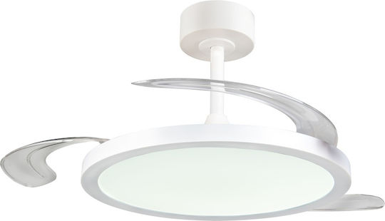 Trio Lighting Kasfjord 106cm Ceiling Fan with Light Fixture White