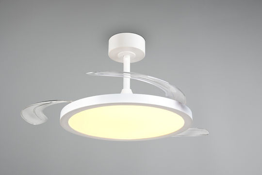 Trio Lighting Kasfjord 106cm Ceiling Fan with Light Fixture White