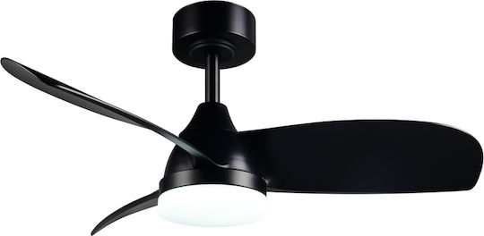Trio Lighting Helsinki 90cm Mit Leuchte Schwarz