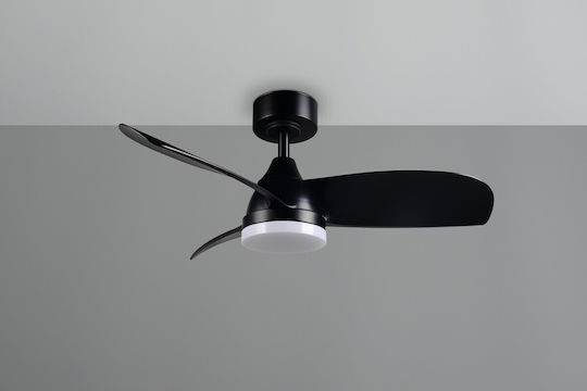 Trio Lighting Helsinki 90cm Mit Leuchte Schwarz