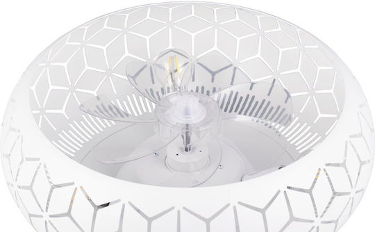 Trio Lighting Bidar Πλαφονιέρα 50cm με Φως Λευκή