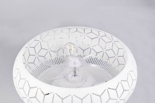 Trio Lighting Bidar Πλαφονιέρα 50cm με Φως Λευκή