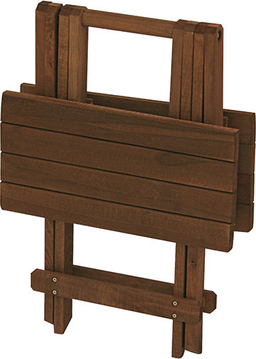 Auxiliary Outdoor Foldable Wood Table Walnut 40x40x40cm