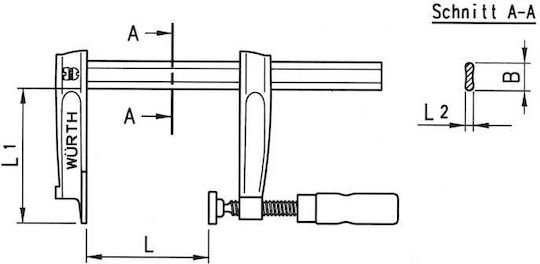 Ratchet Clamp 250x120mm Wurth 071467625