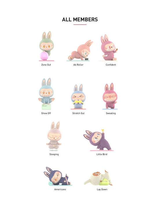 Pop Mart Labubu Monsters Lazy Yoga Figure Single Blind Box Pop Mart Labubu Monsters Lazy Yoga Figure Single Blind Box