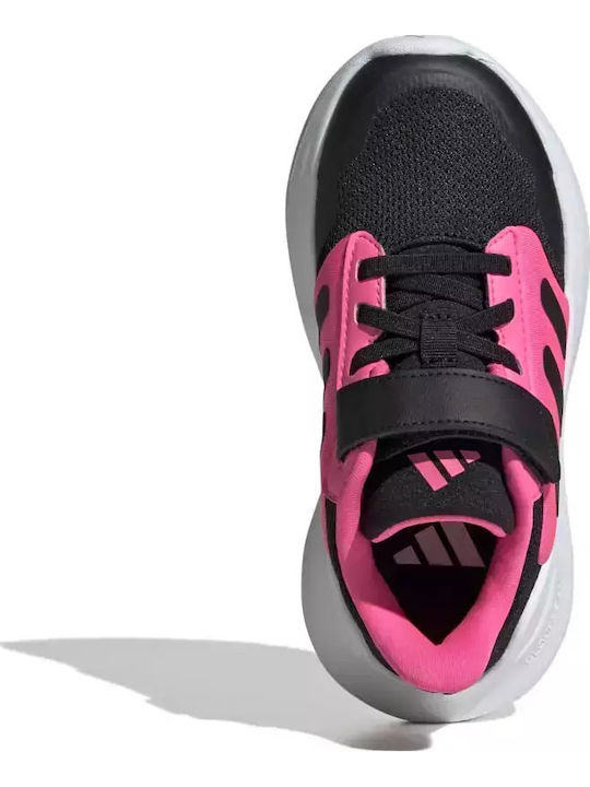 Tensaur 3.0 El Kids Sports Shoes Running with Hoop & Loop Closure Black